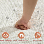 Canapé nuage en velours côtelé avec coussins