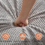 Canapé nuage en velours côtelé avec coussins