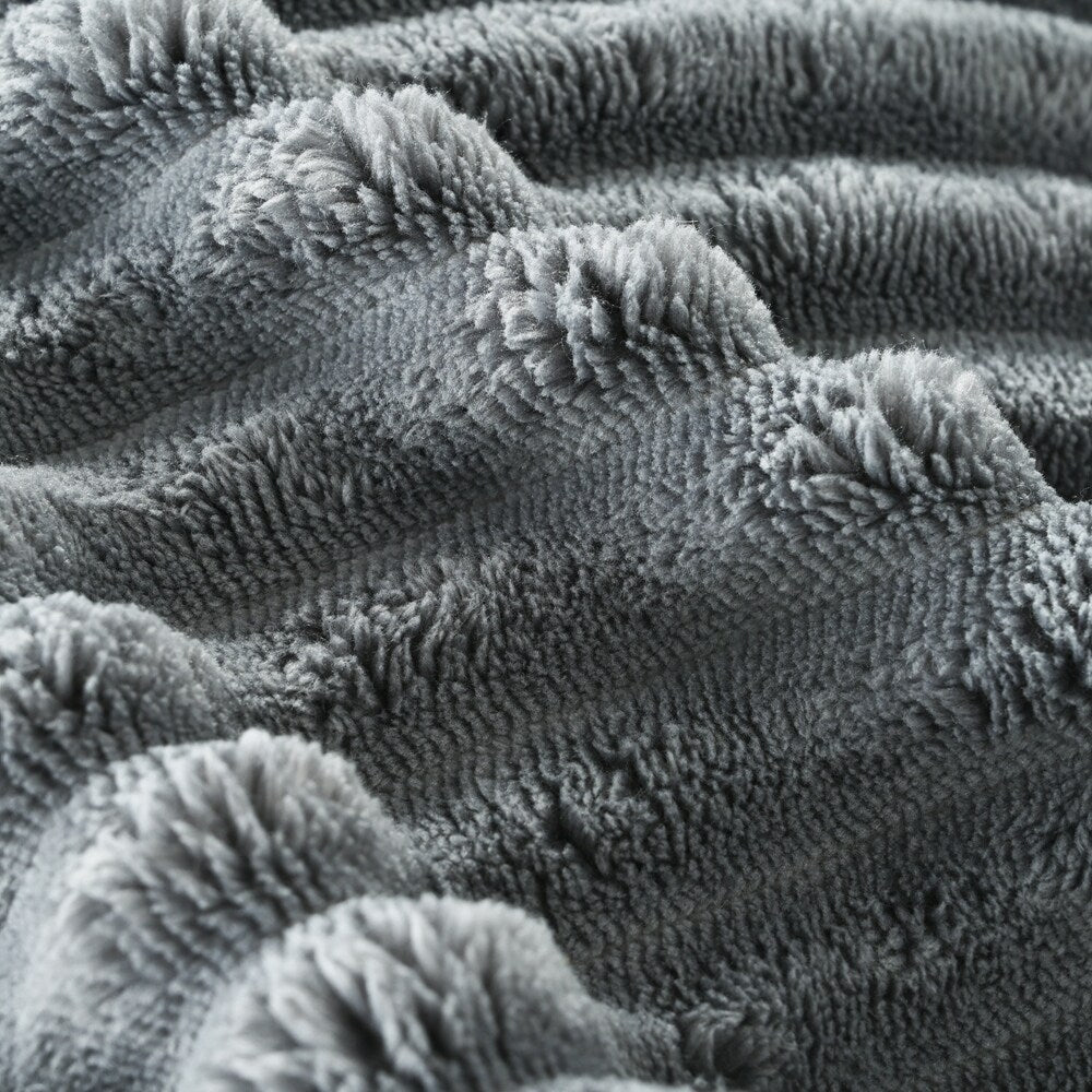 Canapé-lit double en velours côtelé avec 2 oreillers