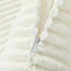 Canapé-lit double en velours côtelé avec 2 oreillers