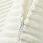 Canapé-lit double en velours côtelé avec 2 oreillers