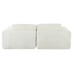 Canapé-lit double en velours côtelé avec 2 oreillers