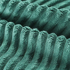 Canapé-lit double en velours côtelé avec 2 oreillers