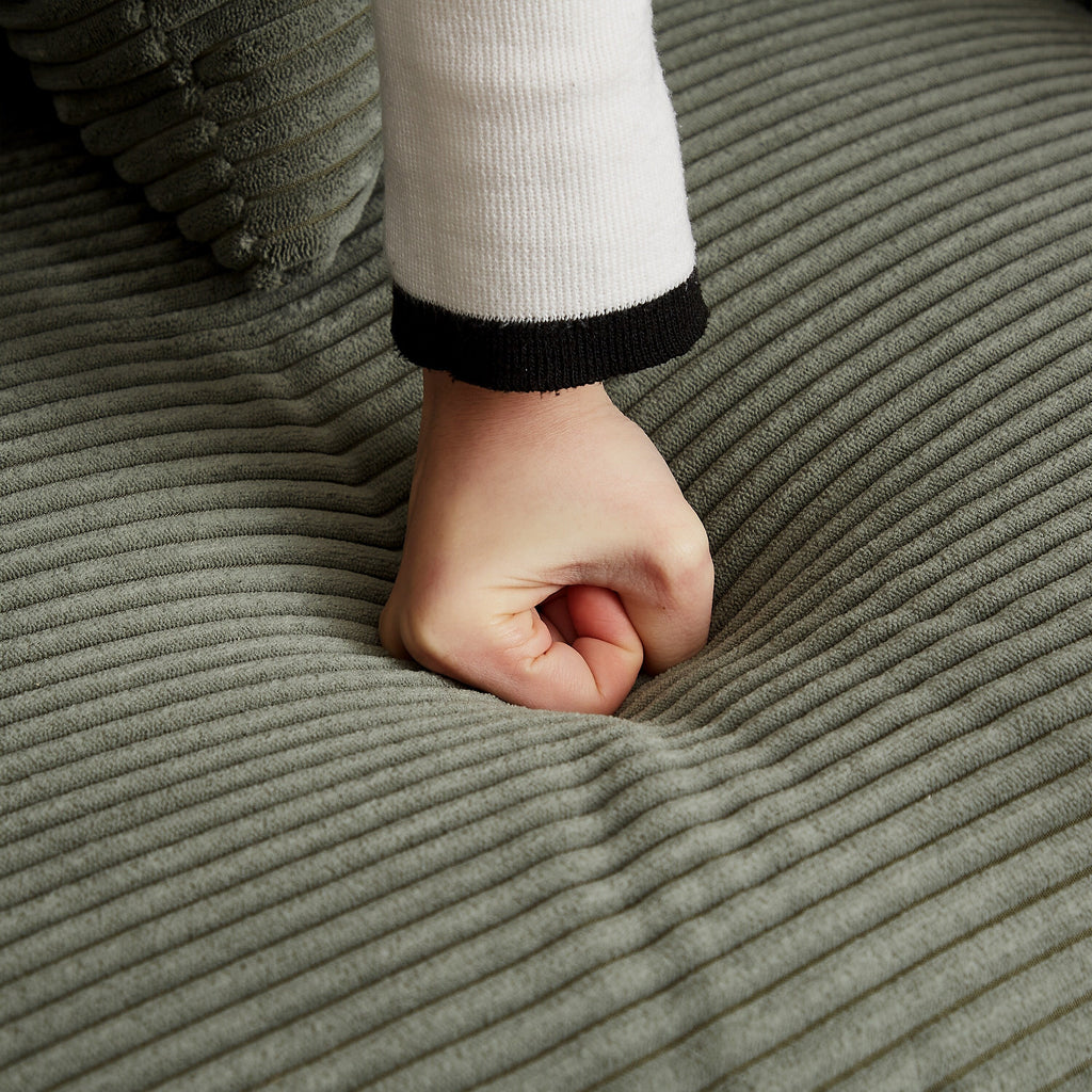 Canapé-lit deux places en velours côtelé pour salon, canapé rembourré de grande taille, siège profond, avec 2 oreillers