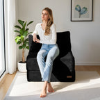 Canapé-lit pliant en mousse velours côtelé, matelas de sol de 15 cm