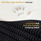 Canapé-lit pliant en mousse velours côtelé, matelas de sol de 15 cm