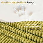 Canapé-lit pliant en mousse velours côtelé, matelas de sol de 15 cm