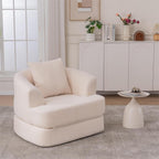 Canapé inclinable simple pliable en velours côtelé