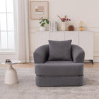 Canapé inclinable simple pliable en velours côtelé