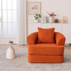 Canapé inclinable simple pliable en velours côtelé