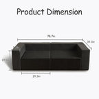Canapés de compression confortables en velours côtelé