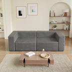 Canapés de compression confortables en velours côtelé