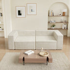 Canapés de compression confortables en velours côtelé