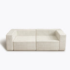 Canapés de compression confortables en velours côtelé