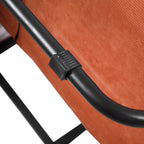 Canapé-lit simple convertible en velours côtelé avec dossier inclinable