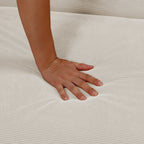 Canapé-lit simple convertible en velours côtelé avec dossier inclinable