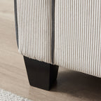 Canapé en velours côtelé avec rangement amovible - Modern Living Spaces