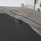 Canapé simple en velours côtelé éponge, aucun assemblage requis