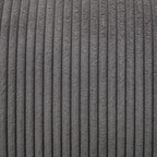 Canapé 3 places rembourré en velours côtelé avec coussins amovibles