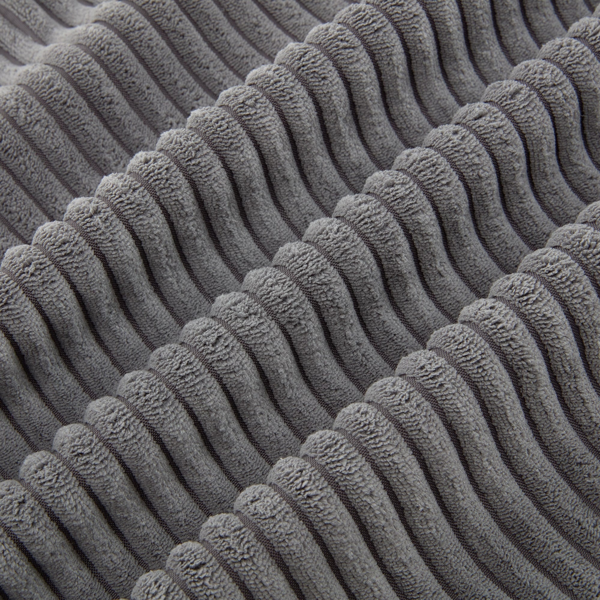 Canapé 3 places rembourré en velours côtelé avec coussins amovibles