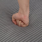 Canapé 3 places rembourré en velours côtelé avec coussins amovibles