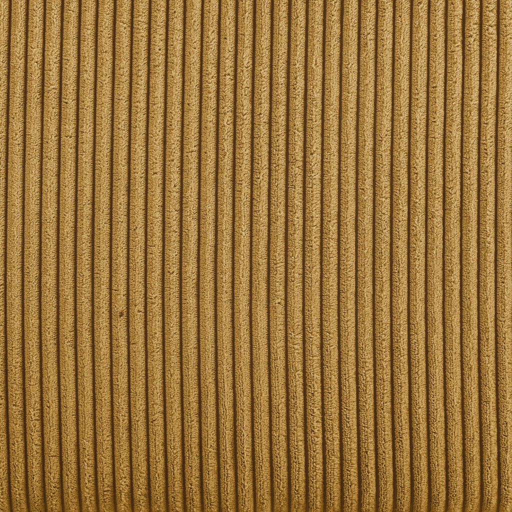 Canapé à jupe rembourré en velours côtelé - 39 P x 84,5 L x 33 H