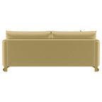 Canapé Corliss rembourré à accoudoirs incurvés Camel