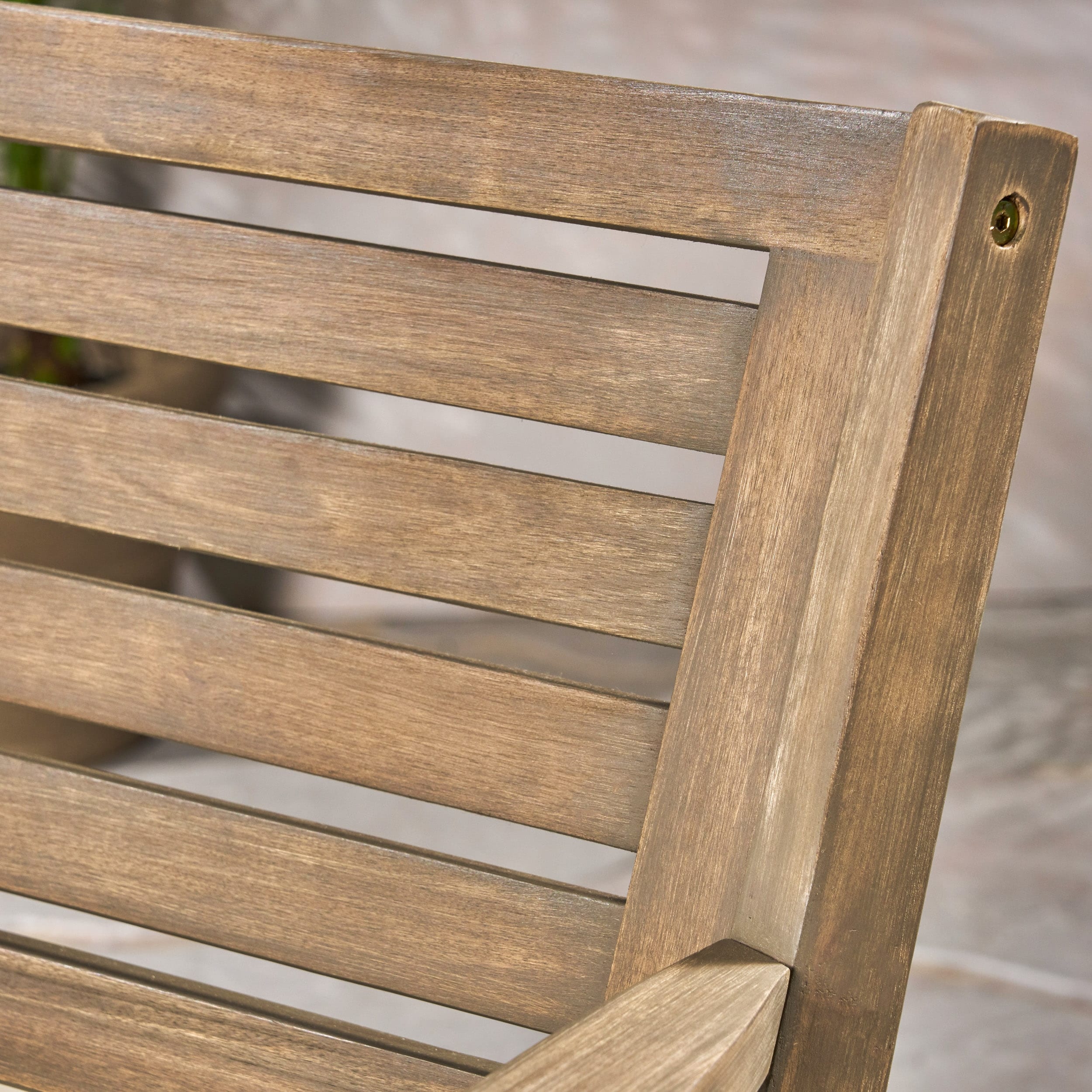 Ensemble bistrot d'extérieur Coronado 3 pièces en bois par Christopher Knight Home - N/A