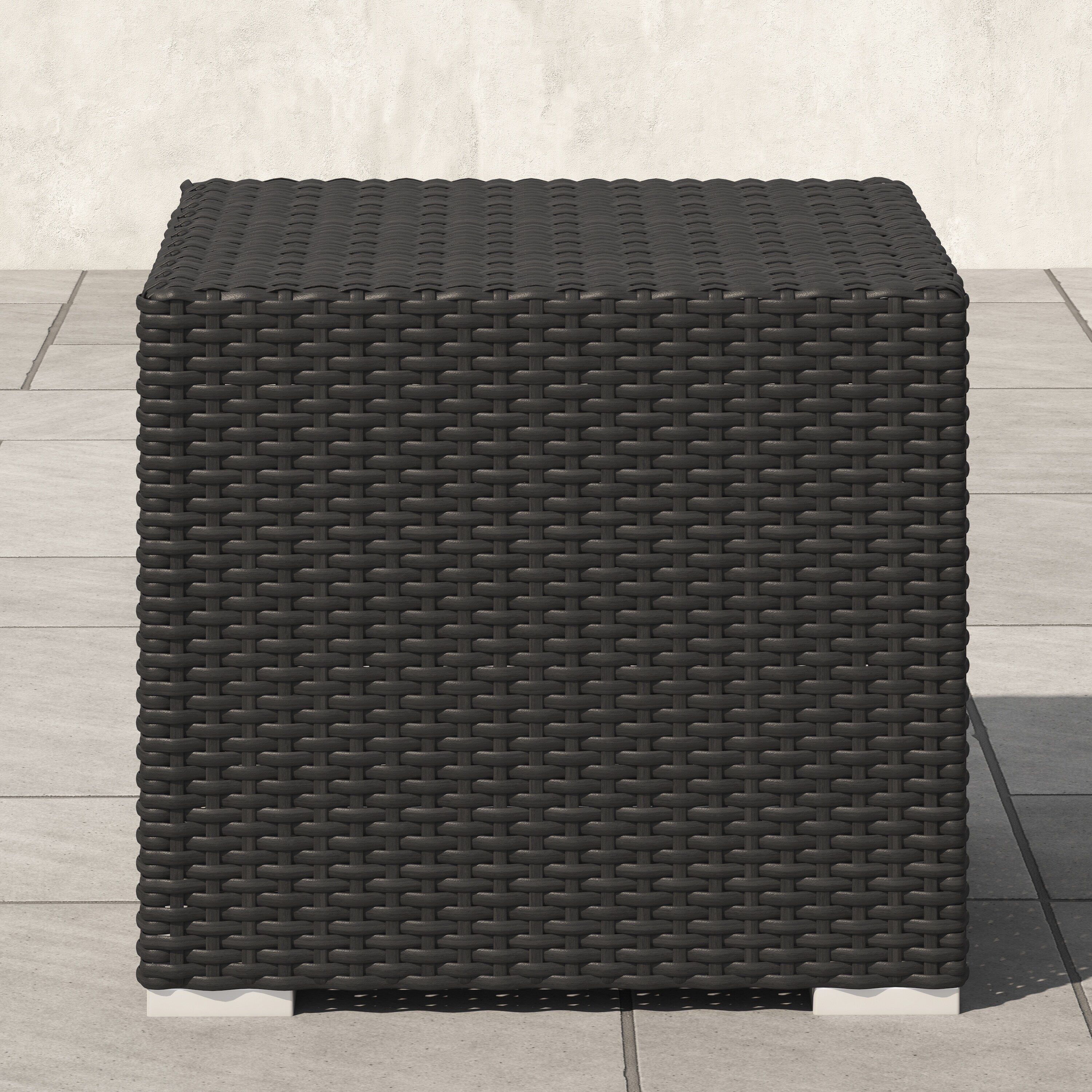 Ensemble de conversation sectionnel de patio en osier et aluminium Corvus 8 pièces