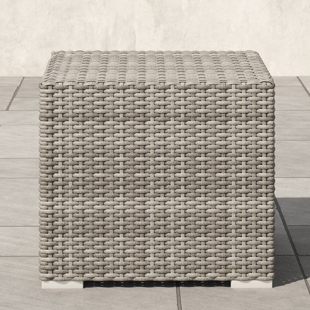 Ensemble de conversation sectionnel de patio en osier et aluminium Corvus 8 pièces