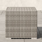 Ensemble de conversation sectionnel de patio en osier et aluminium Corvus 8 pièces