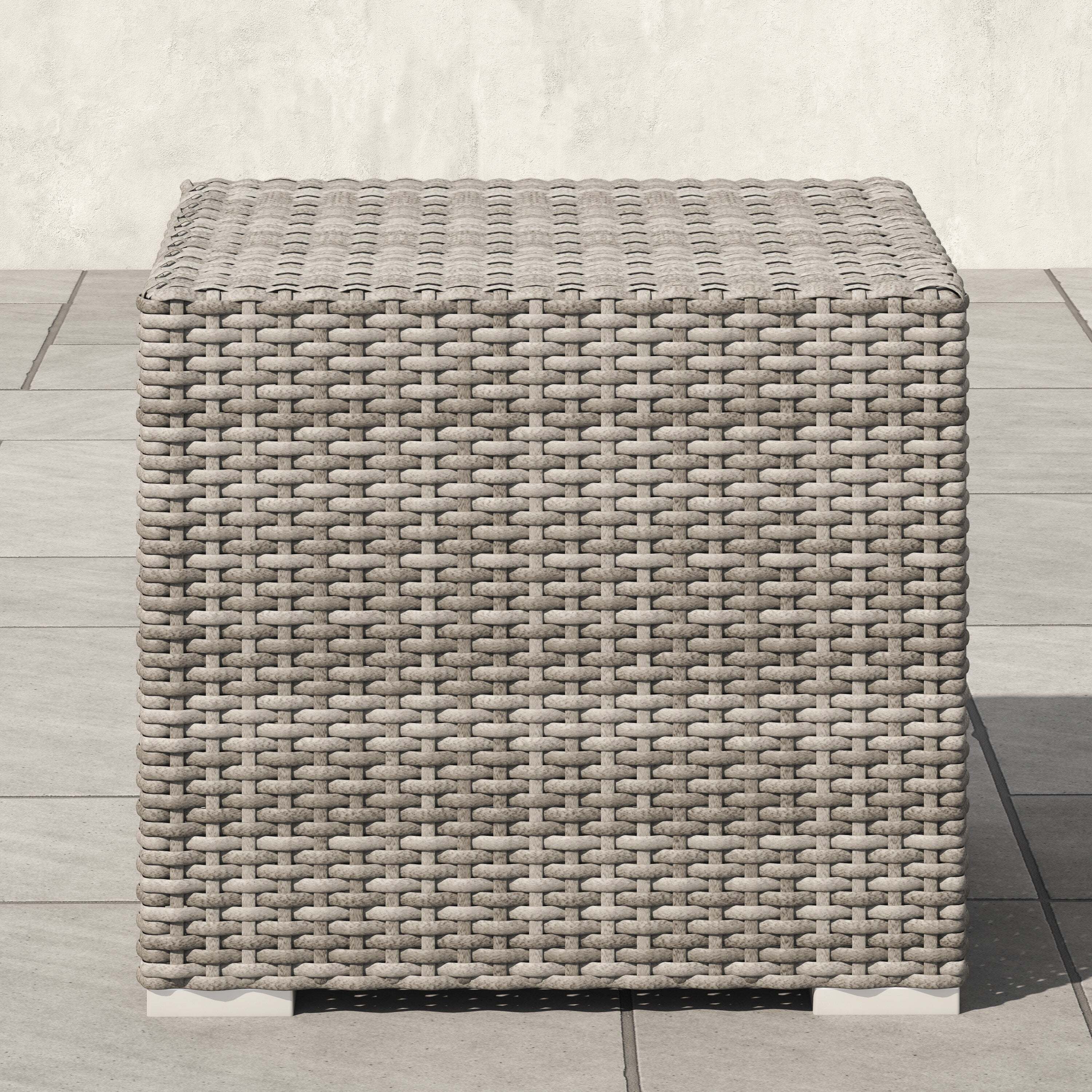 Ensemble de conversation sectionnel de patio en osier et aluminium Corvus 8 pièces