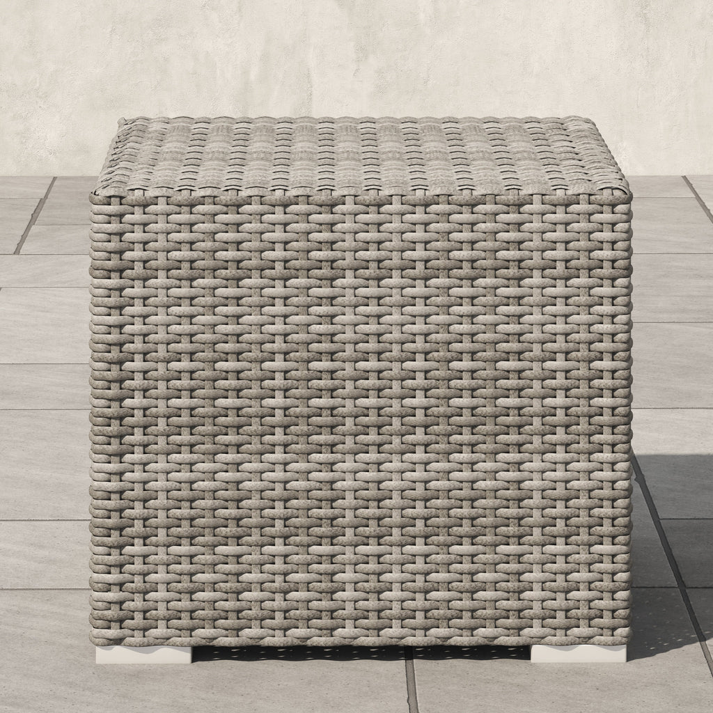 Ensemble de conversation sectionnel de patio en osier et aluminium Corvus 8 pièces