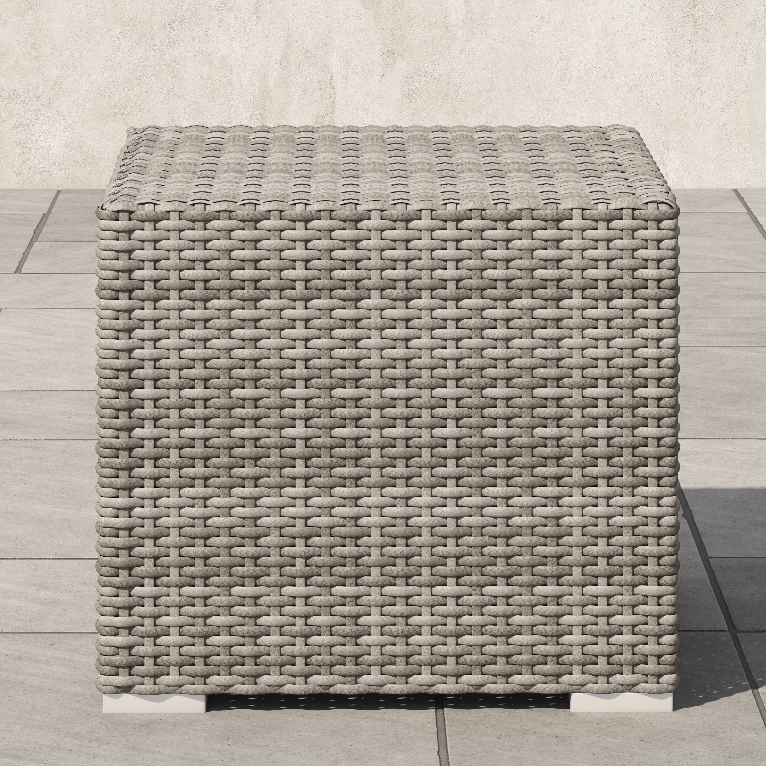 Ensemble de conversation sectionnel de patio en osier et aluminium Corvus 8 pièces