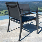 Ensemble de conversation en tissu élingue d'extérieur Corvus Antonio 4 pièces