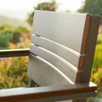 Ensemble de bar d'extérieur Corvus Jasmine 5 pièces avec coussins Sunbrella