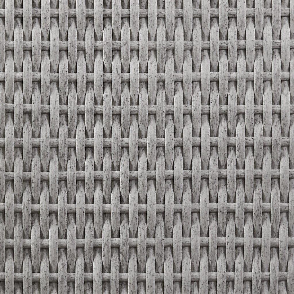 Ensemble de salle à manger d'extérieur Corvus Martinka en aluminium et osier, 7 pièces