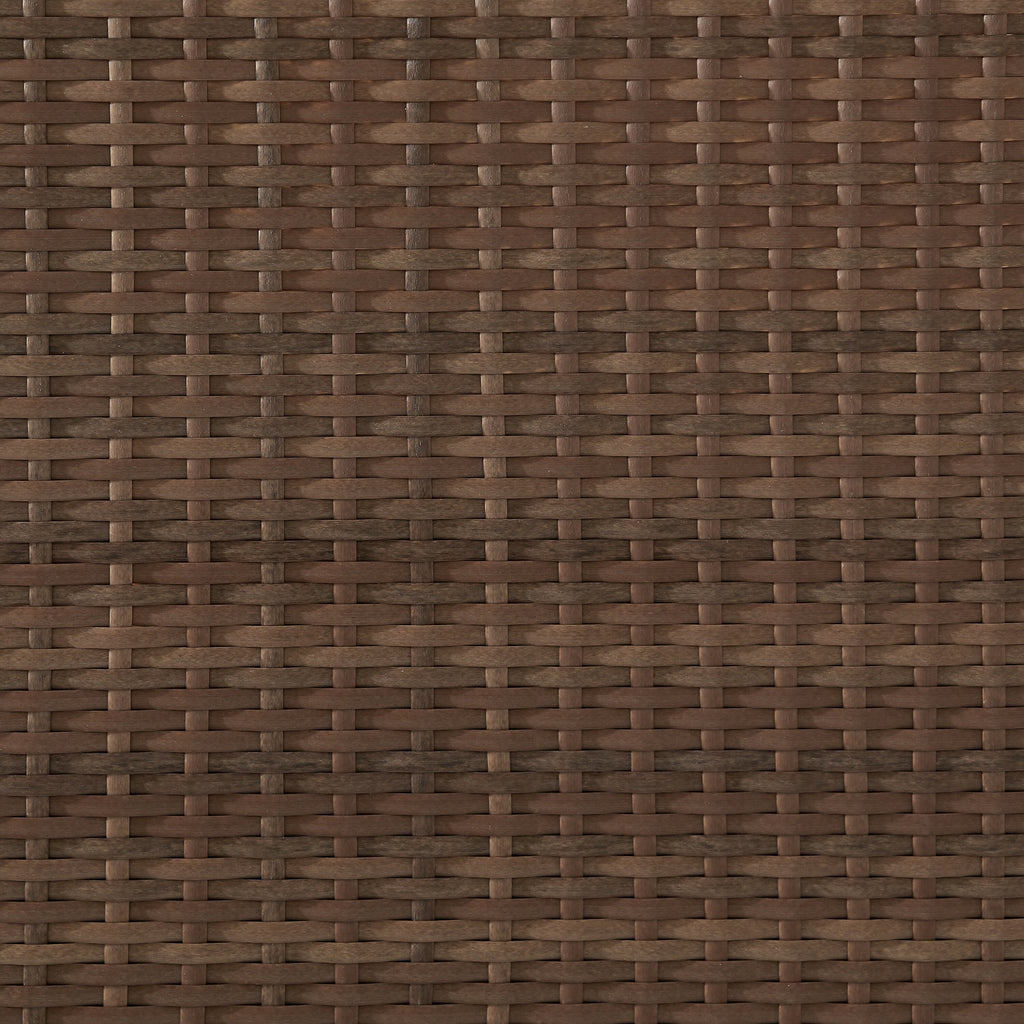 Ensemble de salle à manger d'extérieur Corvus Martinka en aluminium et osier, 7 pièces