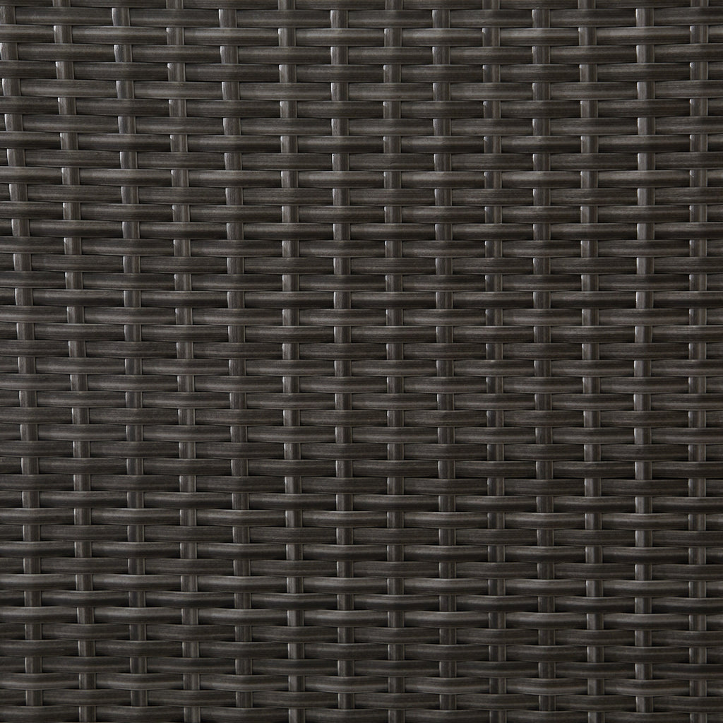 Ensemble de salle à manger d'extérieur Corvus Martinka en aluminium et osier, 7 pièces