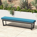 Ensemble de salle à manger d'extérieur Corvus Orville 6 pièces en aluminium avec plateau de table en WPC