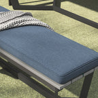 Ensemble de salle à manger d'extérieur Corvus Orville 6 pièces en aluminium avec plateau de table en WPC