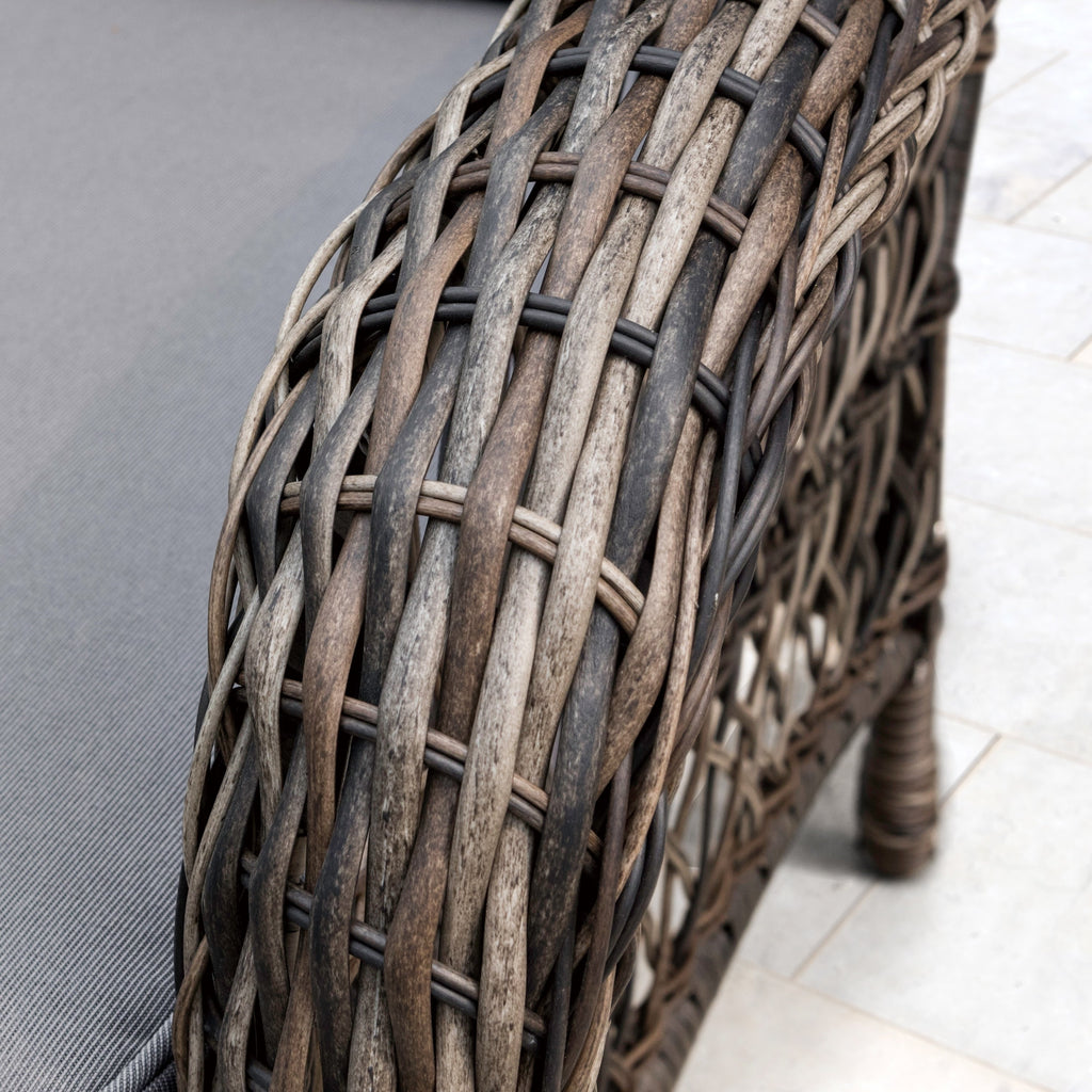 Ensemble de salon de jardin en osier Corvus Padova 4 pièces