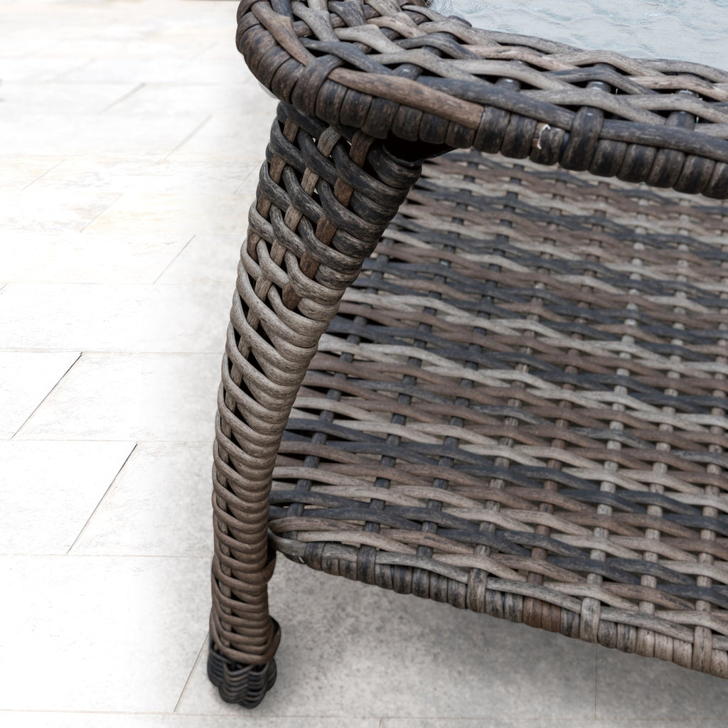 Ensemble de salon de jardin en osier Corvus Padova 4 pièces