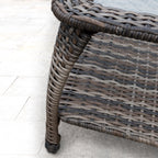 Ensemble de salon de jardin en osier Corvus Padova 4 pièces