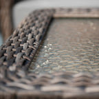 Ensemble de salon de jardin en osier Corvus Padova 4 pièces