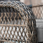 Ensemble de salon de jardin en osier Corvus Padova 4 pièces