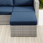 Ensemble de canapés de patio sectionnels en osier Corvus Trey 12 pièces