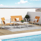 Ensemble de conversation en tissu pour l'extérieur Corvus Yorkdale, 4 pièces