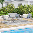 Ensemble de conversation en tissu pour l'extérieur Corvus Yorkdale, 4 pièces