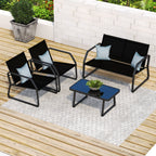 Ensemble de conversation en tissu pour l'extérieur Corvus Yorkdale, 4 pièces